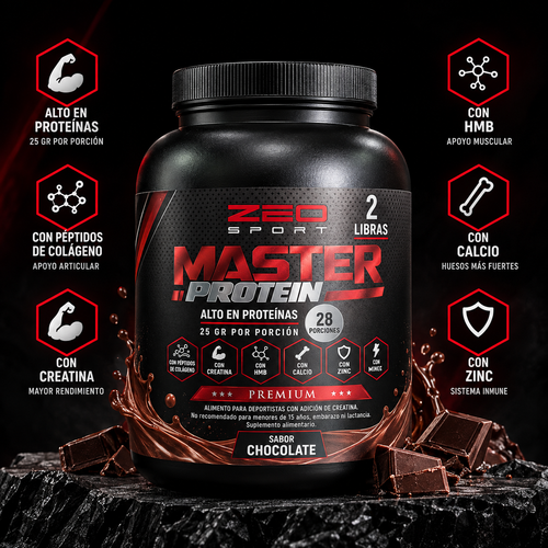 Master Protein, Proteína + Creatina + Péptidos de Colágeno