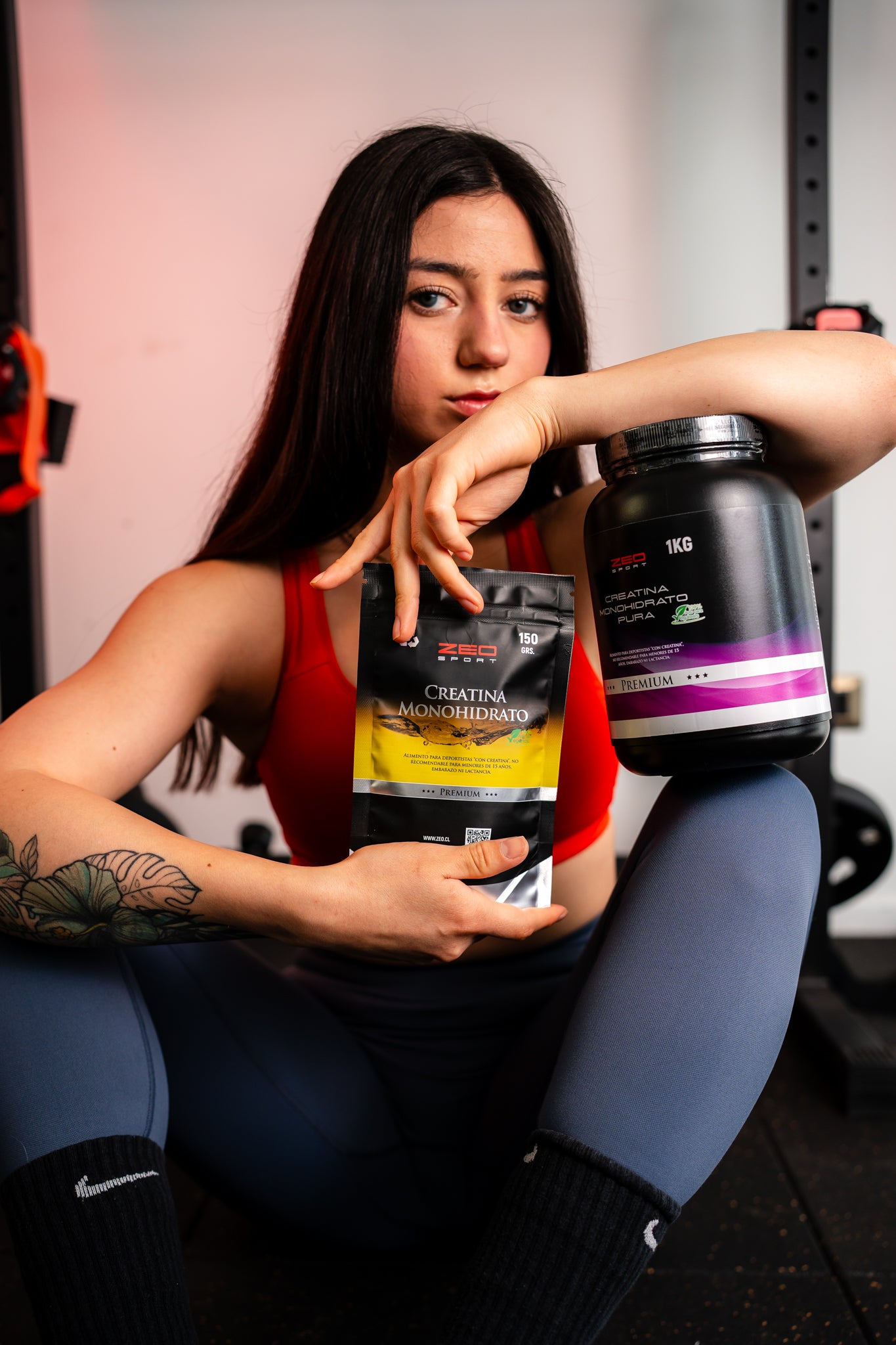Creatina 1kg Monohidratada + 150gr extra + Cafeína 200mg Obsequio